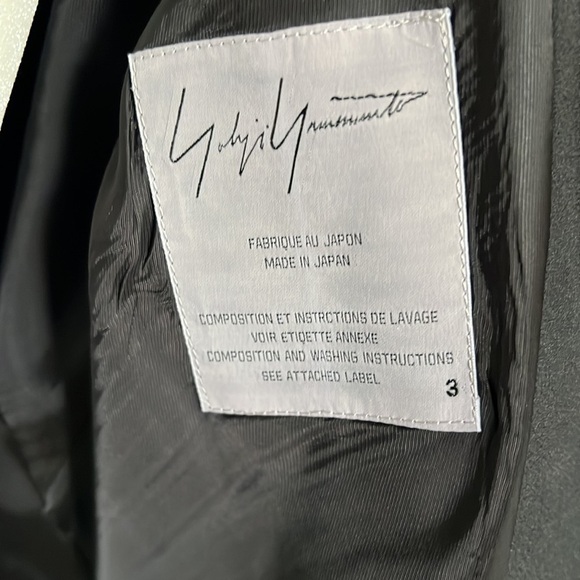 Yohji Yamamoto ( famous designer) black Blazer 100% silk Sz M - Picture 3 of 10